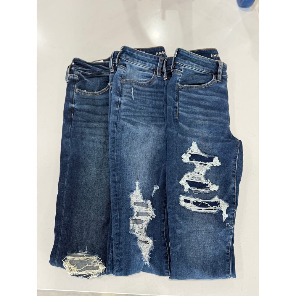 Three Pairs of American Eagle Size 6 Jeans